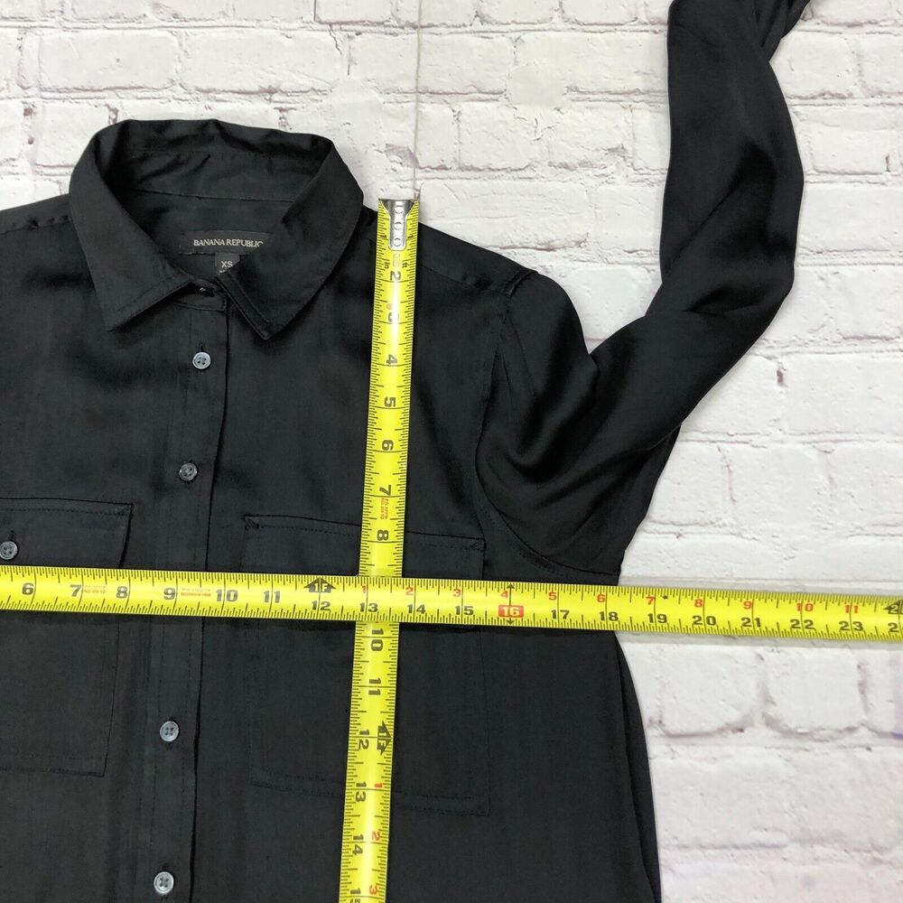 Banana Republic Black Button Down Shirt - Picture 4 of 14